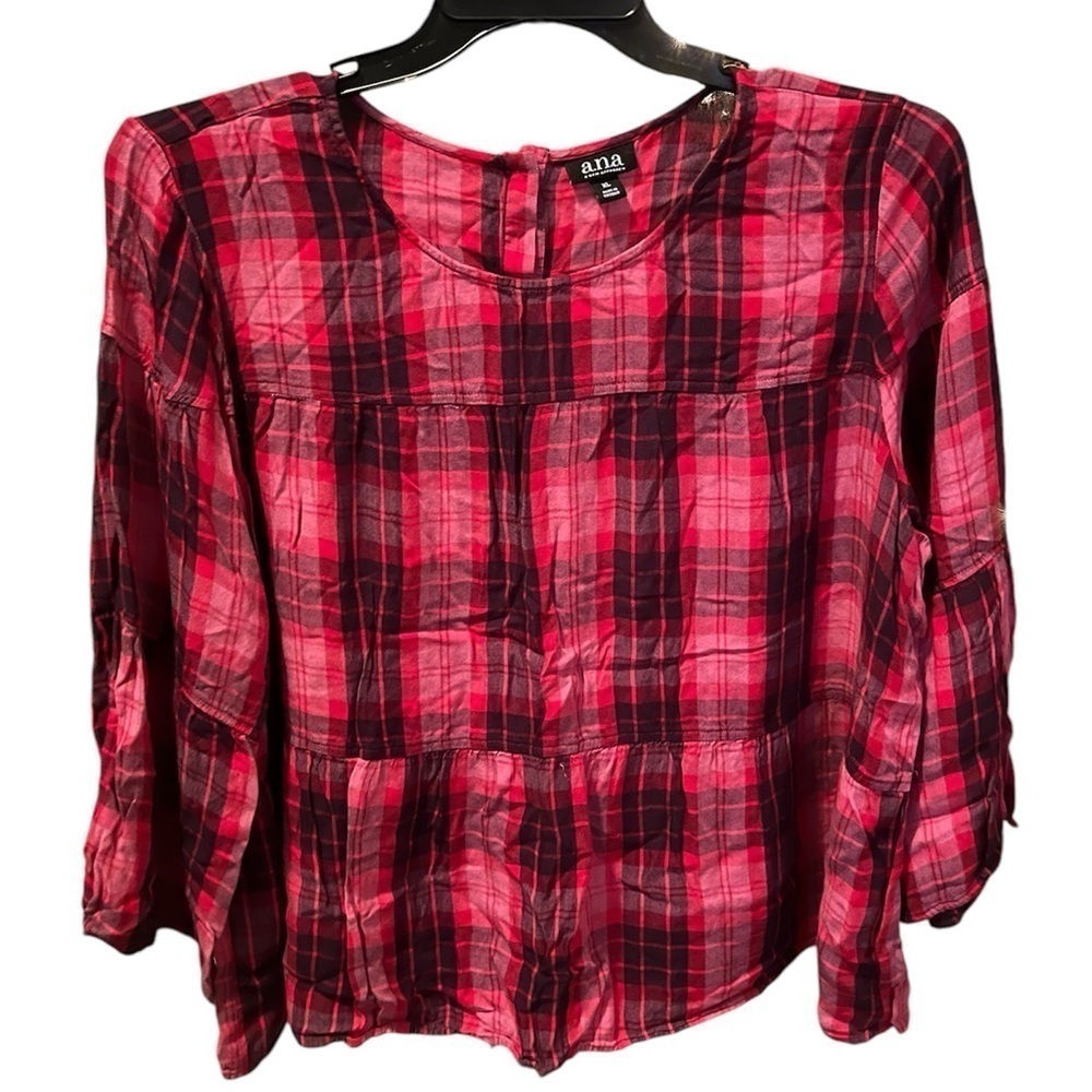 Ana Women’s Plaid Blouse